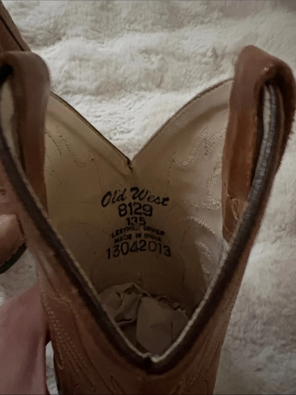 Old West Brown Kids Cowboy Boots
